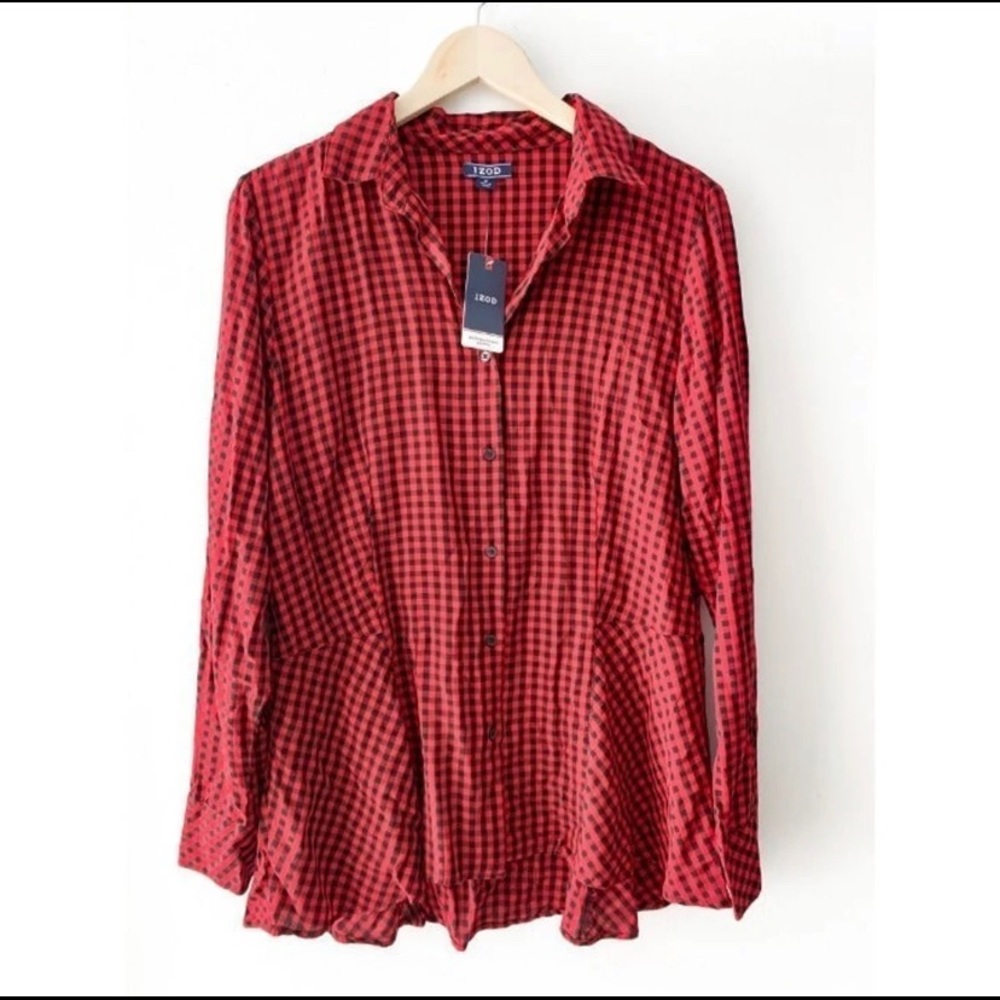 Be Holiday Picture ready with this Women Plaid Bottom Down Shirt!